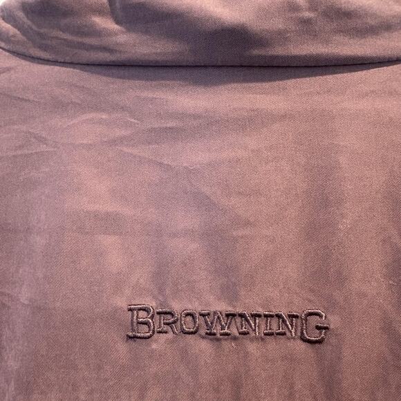 Browning Jacket Womens Small Purple For Her Fleece Lined Leather Collar Hunting - Picture 8 of 16